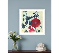 Japanese Blossoms White Framed Print Wall Art