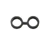 Japanese Bondage Puños de Tobillo de Silicona Bondage Japoneses Negro - 1 unidad