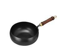Japanese Cast Iron Pot, Multifunctional Uncoated Non-Stick Cast Iron Wok with Lid, High Purity Frying Pan for Cooking, Heavy Duty Cookware for Induction, Gas & Electric Stoves (No Lid,9.45in)