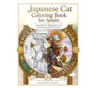 Japanese Cat Coloring Book for Adults Series Vol.1: Stress Relief & Mindfulness with Kimono Cats & Shrine Scenes
