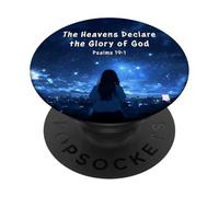 Japanese Christian Anime - Psalms 19:1 The Heavens Declare PopSockets PopGrip Adhesivo