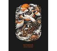 Japanese Crane Tattoo Notebook - Traditional Irezumi Art Journal: Tsuru Crane Design Inspired by Japanese Tattoo Art (Tattoo Symphony)