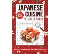 Japanese Cuisine Word Search Puzzle Book: Word Searches with Easy to Read Print about Japanese Cuisine, Japanese Cooking, Japanese Dishes and More | ... Gifts for Food lovers, Vacation and Holidays
