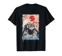 Japanese Culture Anime Samurai Cat Warrior bushido code Camiseta