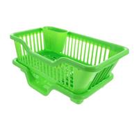Japanese Drain Bowl Rack for Kitchen Dishes and Chopsticks Drain Rack Plastic Bowl Rack for Storage Single Layer Bowl Rack Escurreplatos Negro (Verde, Talla única)