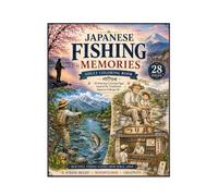 Japanese Fishing Memories Coloring Book: 28 Relaxing Coloring Pages Inspired by Traditional Japanese Fishing Life, Scenic Rivers, and Cherished Family Moments