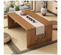 Japanese Floor Table, Low Altar Table For Meditation, Tatami Coffee Table, Small Tea Table For Floor Sitting, For Dining & Spiritual Practices (Color : Brown, Size : 70x37x30cm)