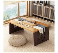 Japanese Floor Table, Low Altar Table For Meditation, Tatami Coffee Table, Small Tea Table For Floor Sitting, For Dining & Spiritual Practices (Color : B, Size : 60x40x30cm)