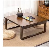 Japanese Floor Table, Low Altar Table For Meditation, Tatami Coffee Table, Small Tea Table For Floor Sitting, For Dining & Spiritual Practices (Color : B, Size : 70x70x31cm)