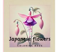 Japanese flower coloring book
