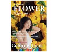 Japanese Flowers Coloring Book