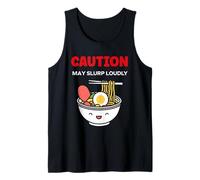 Japanese Food Funny Ramen Quote Caution May slurp Camiseta sin Mangas