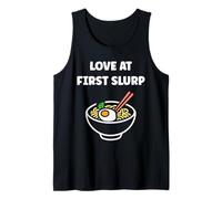 Japanese Food Funny Ramen Quote Love at First slurp Camiseta sin Mangas