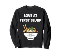 Japanese Food Funny Ramen Quote Love at First slurp Sudadera