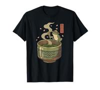 Japanese Frog Matcha Tea Time Té Verde Ukiyo-e Cottagecore Camiseta