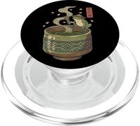 Japanese Frog Matcha Tea Time Té Verde Ukiyo-e Cottagecore PopSockets PopGrip para MagSafe