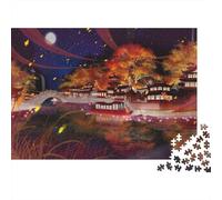 Japanese Garden 1000 Piece Jigsaw Puzzle Reciclado Papel Arquitectura China Puzzles for Niños Ages 6 Years Up Familia Tiempo de Juego Accesorios Idea Home 52x38cm/1000pcs