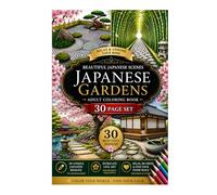 JAPANESE GARDENS: BEAUTIFUL JAPANESE SCENES ADULT COLORING BOOK