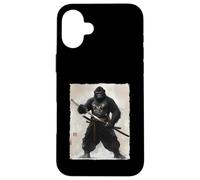 Japanese Gorilla Samurai Vintage Warrior Art Hombres Mujeres Niños Carcasa para iPhone 16 Plus