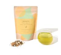 Japanese Green Tea Co. Genmaicha Japanese Green Loose Leaf Tea with Brown Rice - Fukamushi Sencha Organic Tea From Arahataen Green Tea Farms - Natural Low Caffeine Tea with Enhanced Flavor