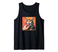Japanese Horror Anime, Vintage Cat Bite Camiseta sin Mangas