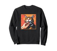 Japanese Horror Anime, Vintage Cat Bite Sudadera