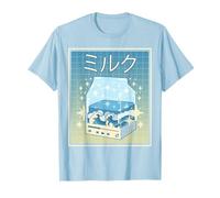 Japanese Kawaii Milk Carton Kanagawa Wave Lofi Aesthetic Camiseta