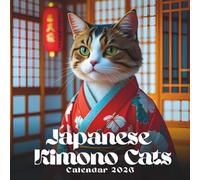 Japanese Kimono Cats Calendar 2026: Elegant Felines in Traditional Japanese Style