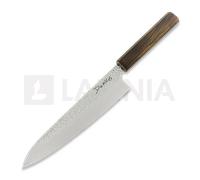 Japanese kitchen knife Demko Knives Gyuto Chef VG10 San Mai, Red Oak