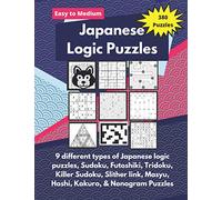 Japanese Logic Puzzles: Different types of logic puzzles (Sudoku, Futoshiki, Hashi, Nonogram and more!)