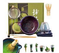 Japanese Matcha Set, Professional Matcha Whisk Tool Kit 2.56x2.99 inches, Traditional Tea Ceremony for Meditation Yoga Practice Wellness Morning Rituals Home Use