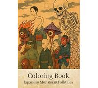 Japanese Monsters & Folktales Coloring Book