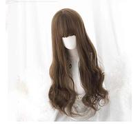Japanese Mori Girl Harajuku Sweet Lolita Curly Wavy Long Synthetic Hair Princess Wig 68cm Pelucas de disfraces de Halloween Cosplay como la imagen