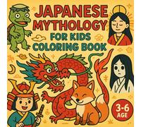 Japanese Mythology for Kids Coloring Book