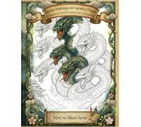 Japanese Mythology & Legendary Dragons: Yamata no Orochi and Deities of Kojiki Coloring Book: Exquisite Japanese Line Art for Adults: A Mythological ... no Akari: Japanese Gods Coloring Book Series)