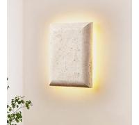 Japanese Natural Yellow Cave Stone Wall Sconce Cream Wind Lamp for Living Room Bedroom Bedside Staircase Corridor Atmosphere Lighting