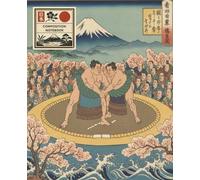 Japanese Notebook Ruled: Sumo , Ukiyo-e. Traditional Artwork | 7.5 x 9.25 inches, Lined 100 pages | Journal for College, School, Office, Work