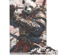 Japanese Panda Samurai Puzzle Imposible,desafío for Adults Juego Educativo 1000 Piezas Obra De Arte De Juego De para Adultos, Regalos A Partir De 14 Años 1000pcs (38x26cm)