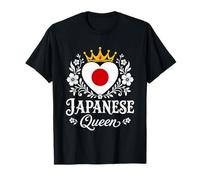 Japanese Queen Japan Flag Proud Japanese Woman Camiseta