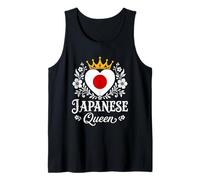 Japanese Queen Japan Flag Proud Japanese Woman Camiseta sin Mangas