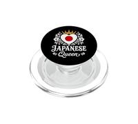 Japanese Queen Japan Flag Proud Japanese Woman PopSockets PopGrip para MagSafe