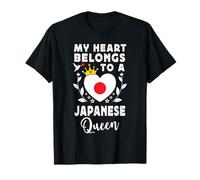 Japanese Queen Japanese Wife Girlfriend Japan Flag Camiseta