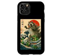 Japanese Raccoon with Funny Animals, Raccoonzilla Graphic Carcasa para iPhone 11 Pro