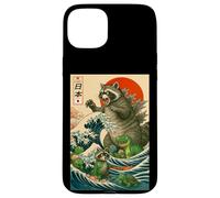 Japanese Raccoon with Funny Animals, Raccoonzilla Graphic Carcasa para iPhone 15 Plus