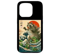 Japanese Raccoon with Funny Animals, Raccoonzilla Graphic Carcasa para iPhone 15 Pro