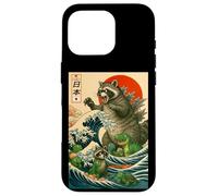 Japanese Raccoon with Funny Animals, Raccoonzilla Graphic Carcasa para iPhone 16 Pro