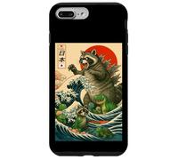 Japanese Raccoon with Funny Animals, Raccoonzilla Graphic Carcasa para iPhone 7 Plus/8 Plus