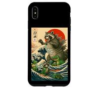 Japanese Raccoon with Funny Animals, Raccoonzilla Graphic Carcasa para iPhone XS MAX