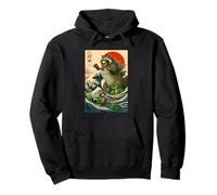 Japanese Raccoon with Funny Animals, Raccoonzilla Graphic Sudadera con Capucha
