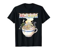 Japanese Retro 90s Mecha Warrior Meka Roboto Ukiyo-E Camiseta